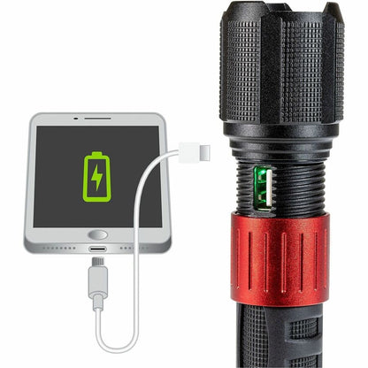 Dorcy Ultra 1000 Lumen USB Rechargeable Flashlight With Powerbank, LED, 1000 lm Lumen (DCY414358)