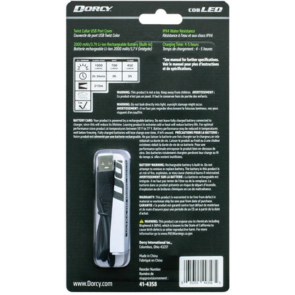 Dorcy Ultra 1000 Lumen USB Rechargeable Flashlight With Powerbank, LED, 1000 lm Lumen (DCY414358)