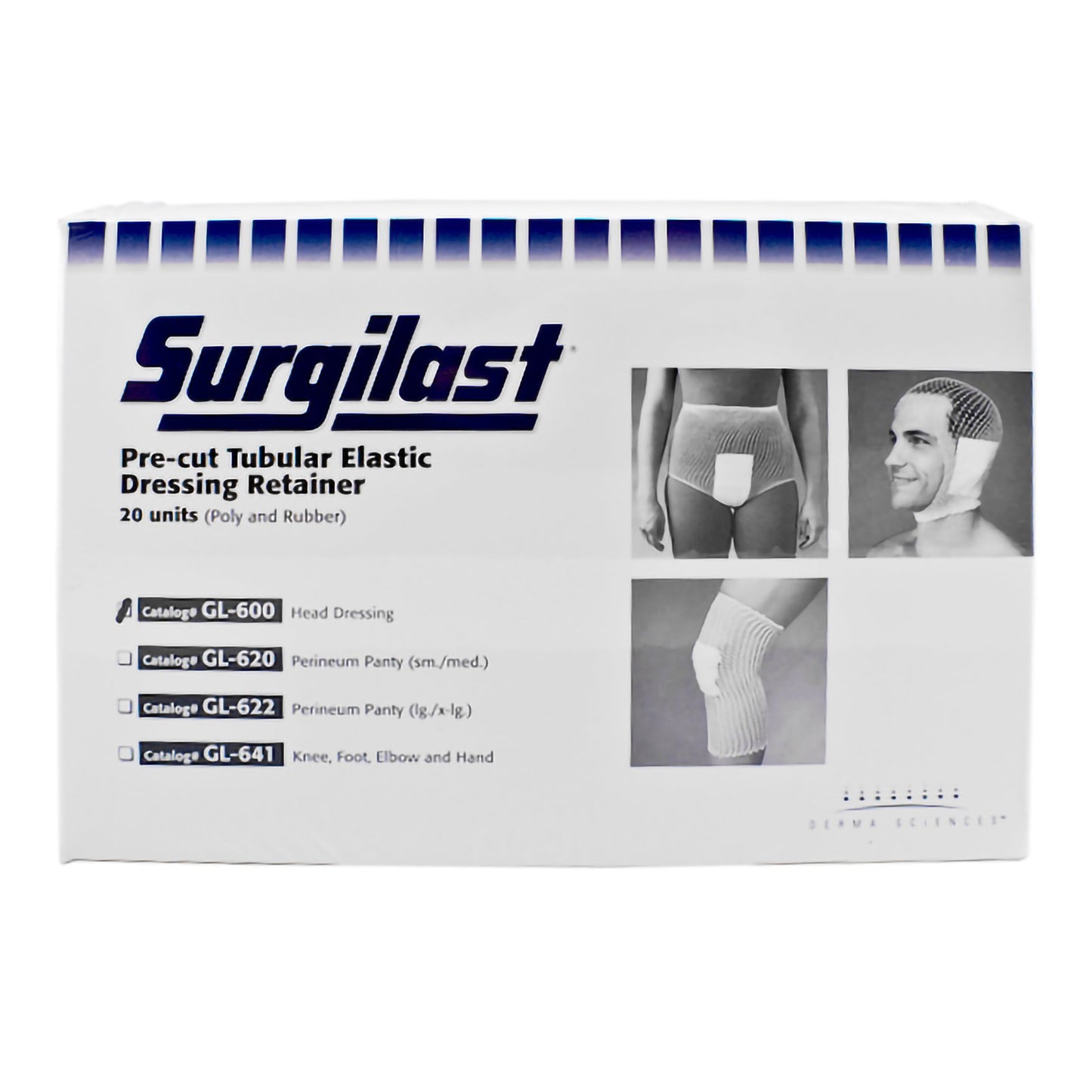 Surgilast® Pre-Cut Elastic Net Retainer Dressing Tubular / Pre-Cut Elastic One Size Fits Most White Head NonSterile (262965_BX)