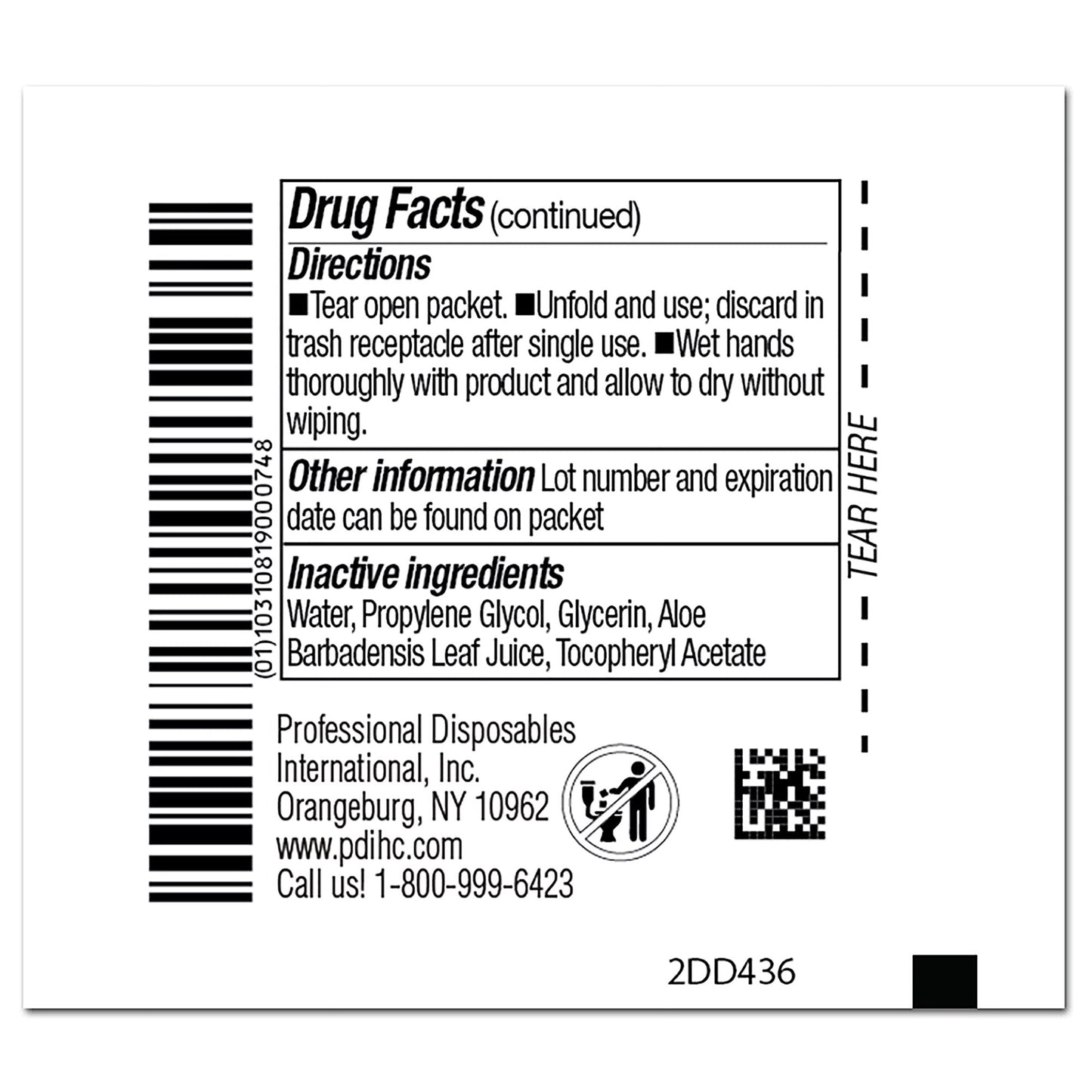 Sani-Hands® Hand Sanitizing Wipe 100 Count Ethyl Alcohol Wipe Individual Packet (642392_BX)