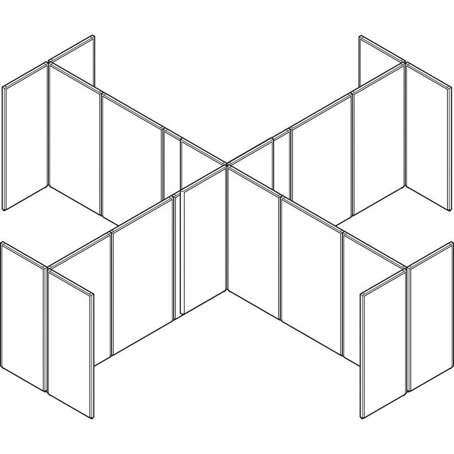 HON Verse HBV-P4230 Panel, 42" x 30"  (BSXP4230GYGY)