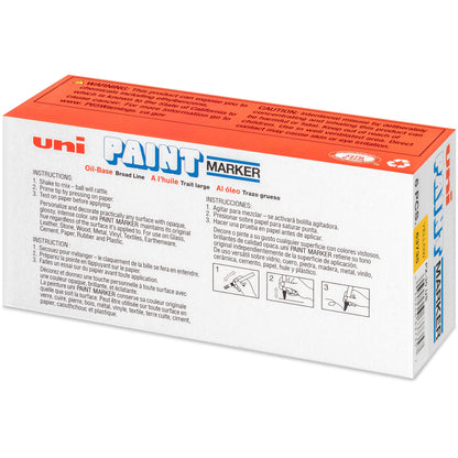 uniball uni-Paint PX-30 Oil-Based Paint Marker, Yellow Ink, 6/Box (UBC63735BX)