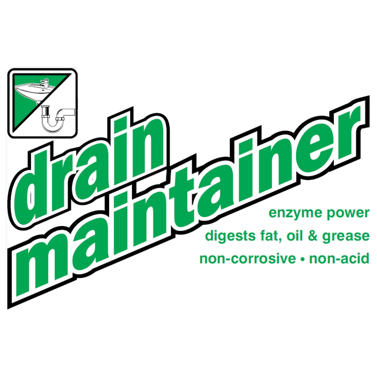 Hospeco® Drain Maintainer Enzyme Drain Cleaner, 12x1 Quart (HOS10712)