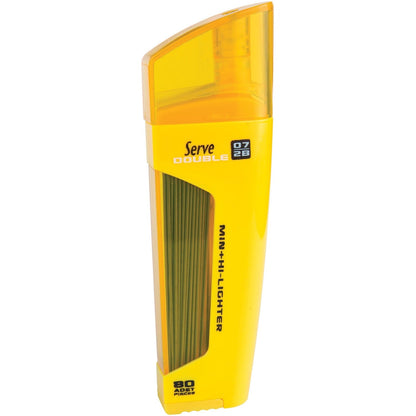 so-mine-serve-deep-pencil-leads-highlighter-0-7-mm-lead-size-yellow-ink-black-lead-1-each-num-srvfms0710_1