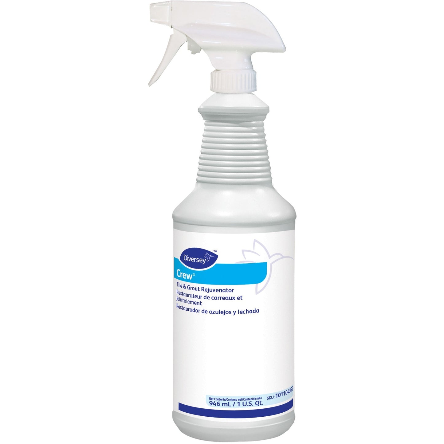 Diversey Crew Tile and Grout Rejuvenator, Ready-To-Use, 32 fl oz, Chlorine Scent (DVO101104392)