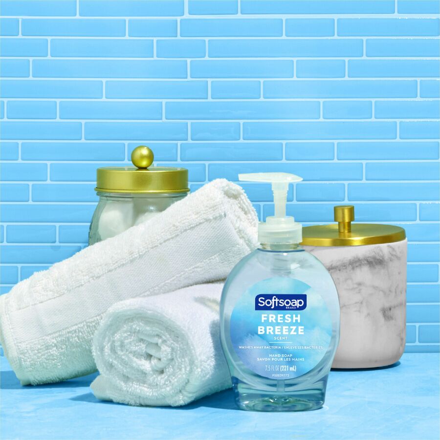 Softsoap Fresh Breeze Hand Soap, Fresh Breeze Scent, 7.50 fl oz, Pump Bottle Dispenser, 6/Carton (CPCUS04964ACT)
