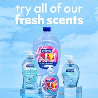 Softsoap Fresh Breeze Hand Soap, Fresh Breeze Scent, 7.50 fl oz, Pump Bottle Dispenser, 6/Carton (CPCUS04964ACT)