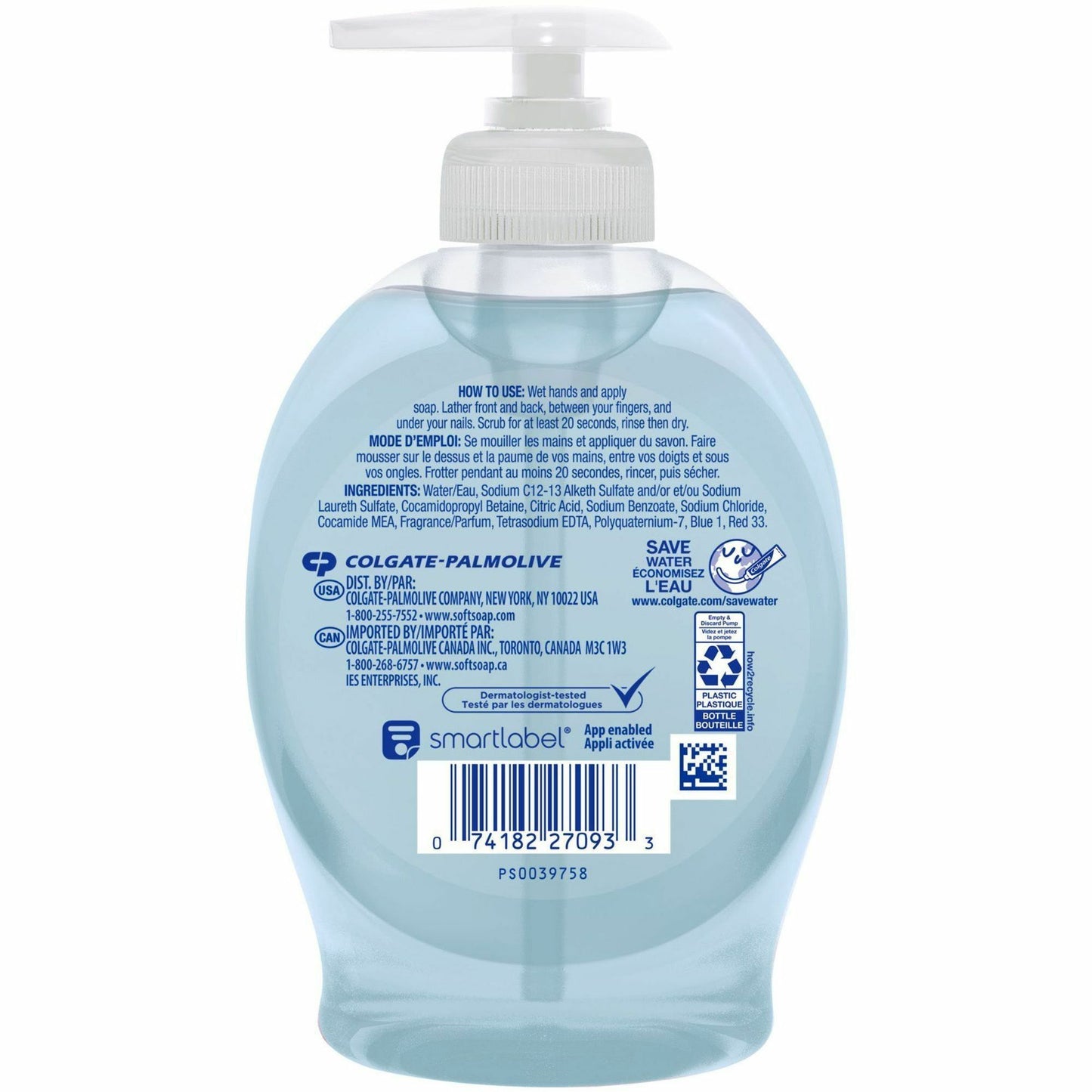 Softsoap Fresh Breeze Hand Soap, Fresh Breeze Scent, 7.50 fl oz, Pump Bottle Dispenser (CPCUS04964A)