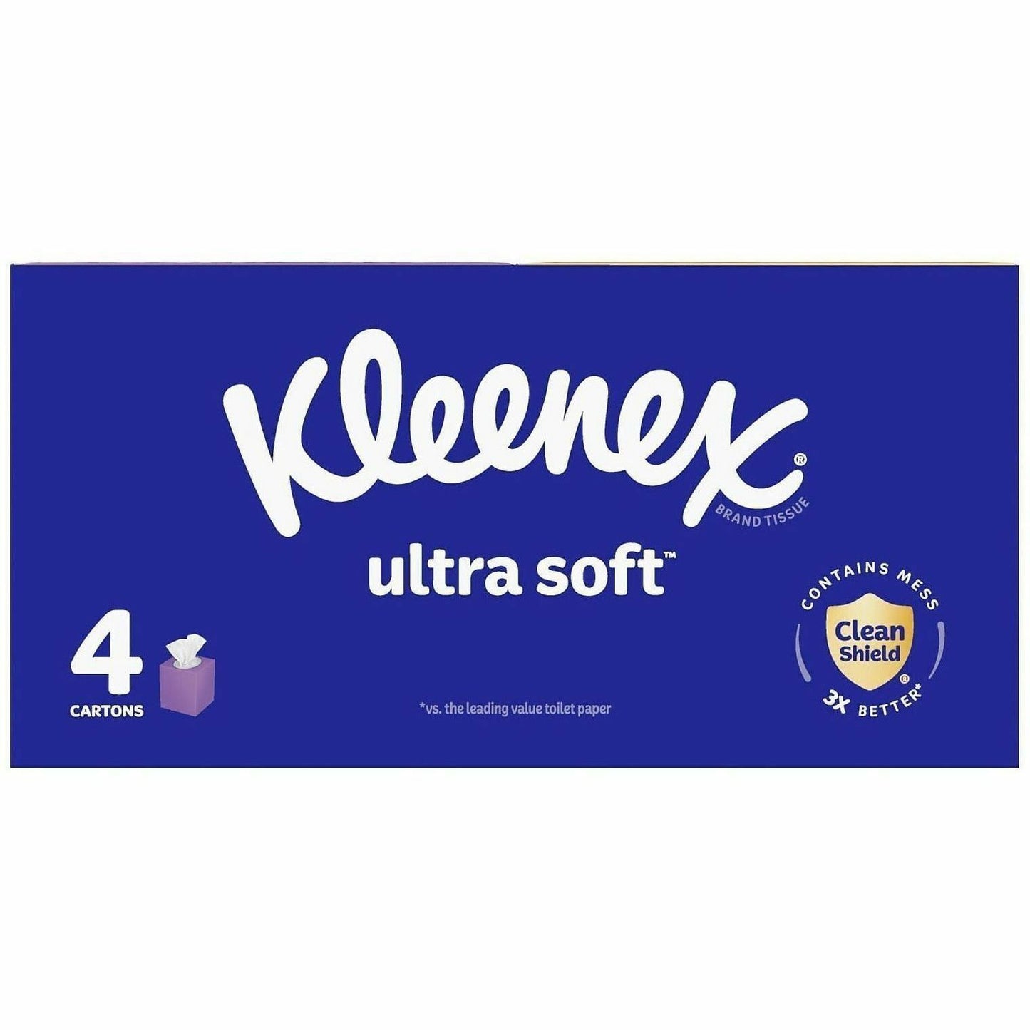 Kleenex Ultra Soft Tissues, 3 Ply, WhiteBox, 60/Box, 4/Pack (KCC54308)