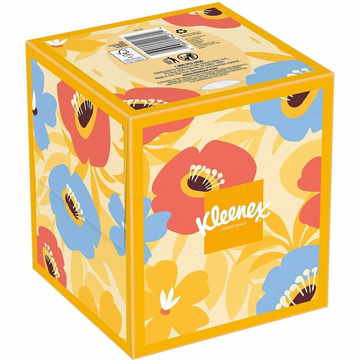 Kleenex Soothing Lotion Tissues, 3 Ply, 60/Box  (KCC54271)