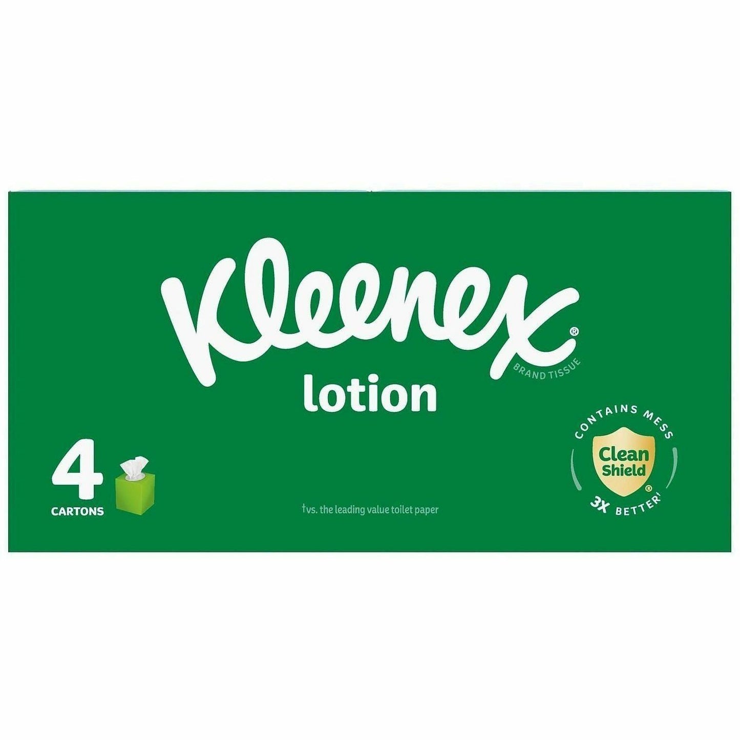 Kleenex Soothing Lotion Tissues, 3 Ply, WhiteBox, 60/Box, 4/Pack (KCC54289)