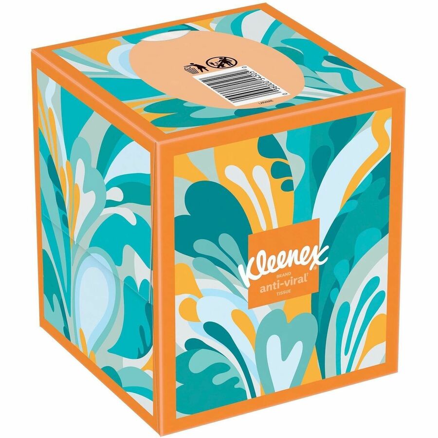 Kleenex Anti-viral Facial Tissue, 3 Ply, 55/Box  (KCC54505)