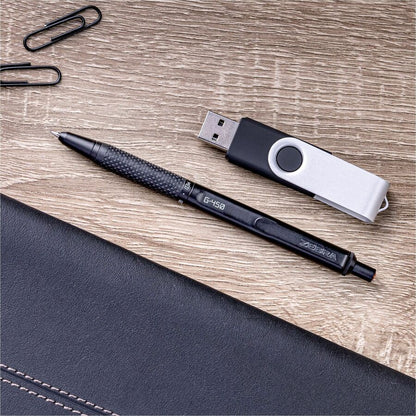 zebra-pen-g-450-gel-retractable-0-7mm-black-2pk-medium-pen-point-refillable-retractable-black-brass-barrel-2-pack-zeb49512_4