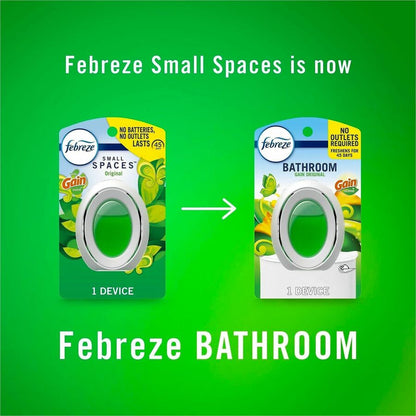 Febreze Small Spaces Disposable Air Fresheners, Liquid, 0.5 fl oz, Gain Original, 2/Pack (PGC55286)