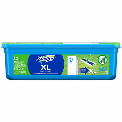 Swiffer Sweeper XL Wet Mopping Pads, X-Large, 12/Pack (PGC74471EA)