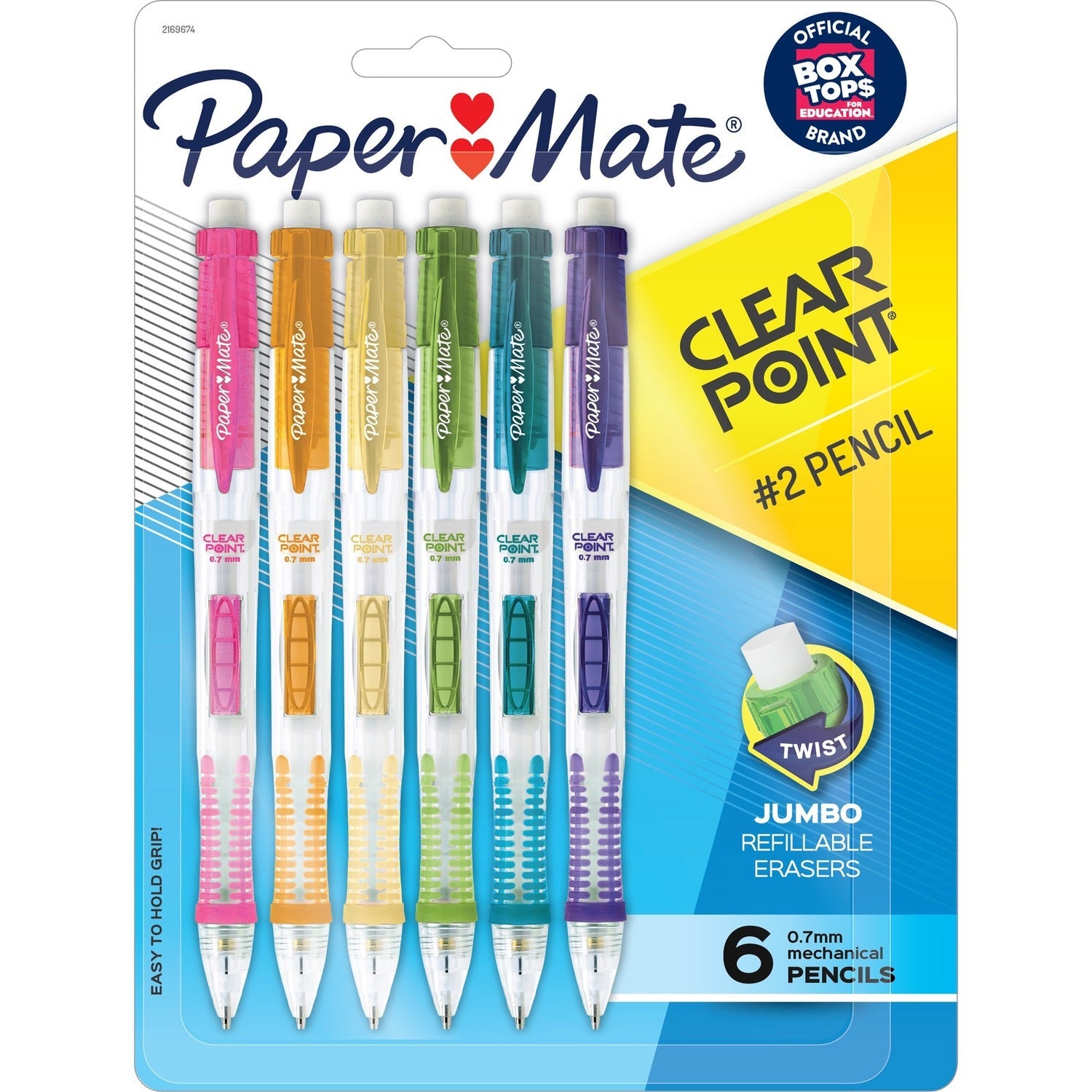 papermate-clearpoint-mechanical-pencils-0-7-mm-lead-diameter-assorted-barrel-6-pack-num-pap2169674_1