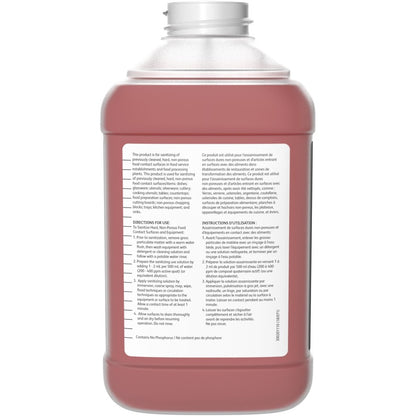 Diversey J-512 Sanitizer, 84.5 fl oz, Quaternary Scent, Kosher, Rinse-free, Red, 1 Carton (DVO5756034)