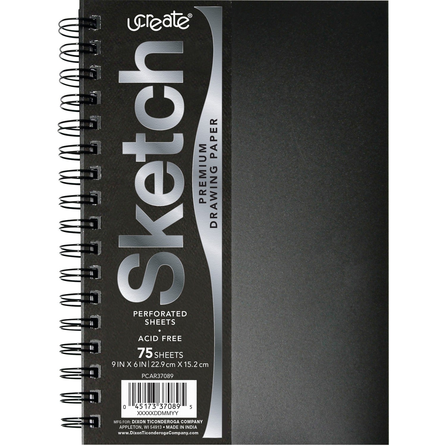 pacon-poly-cover-sketch-book-75-sheets-spiral-70-lb-basis-weight9-x-6-black-cover-num-pacpcar37089_1