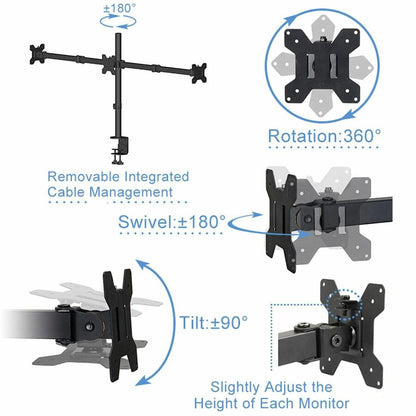rocelco-rdm3-desk-mount-for-lcd-monitor-3-displays-supported-13-to-27-screen-support-52-91-lb-load-capacity-75-x-75-100-x-100-vesa-mount-compatible-rclrdm3_9
