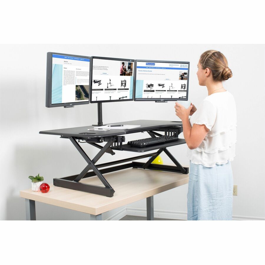 rocelco-rdm3-desk-mount-for-lcd-monitor-3-displays-supported-13-to-27-screen-support-52-91-lb-load-capacity-75-x-75-100-x-100-vesa-mount-compatible-rclrdm3_12