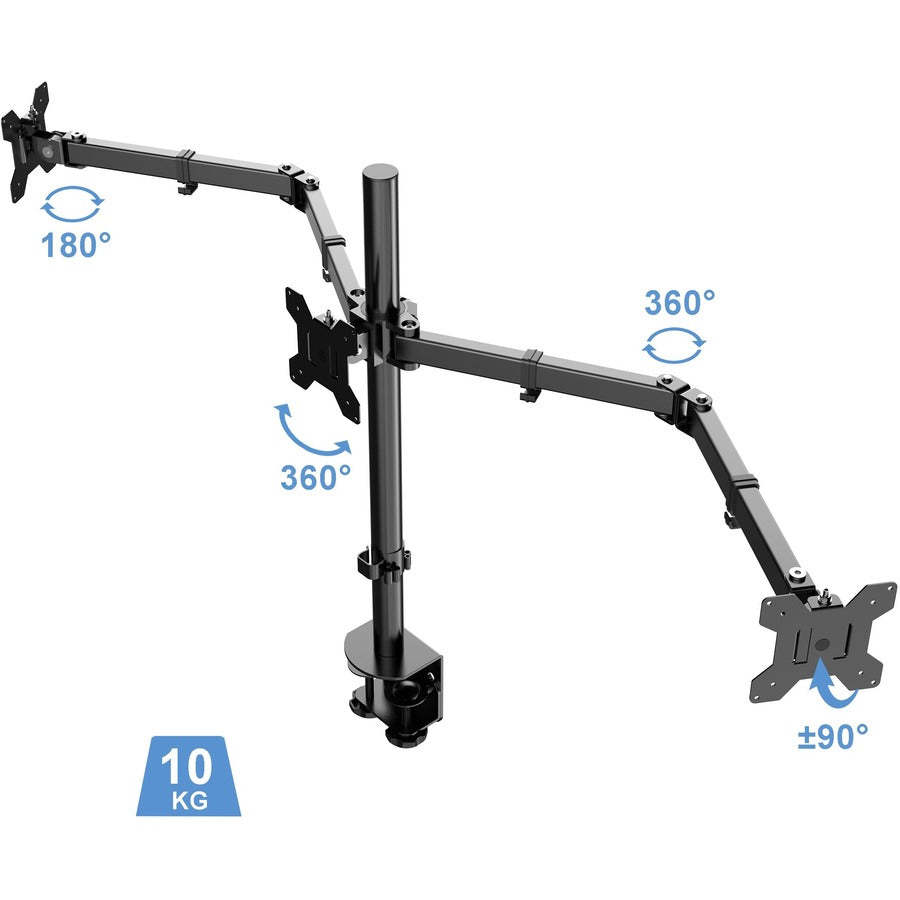 rocelco-rdm3-desk-mount-for-lcd-monitor-3-displays-supported-13-to-27-screen-support-52-91-lb-load-capacity-75-x-75-100-x-100-vesa-mount-compatible-rclrdm3_8