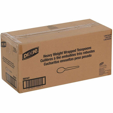 Dixie Cutlery Set, Black, Spoon, 1000/Carton (DXETH53C7)