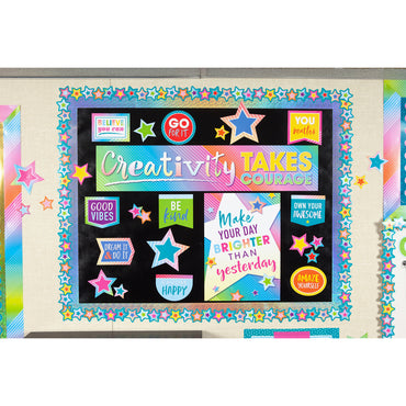 Teacher Created Resources Bulletin Board Roll, Bulletin Board, Poster, Student, 12 ft Height x 48", Black, Fabric, 1 Roll (TCR77314)