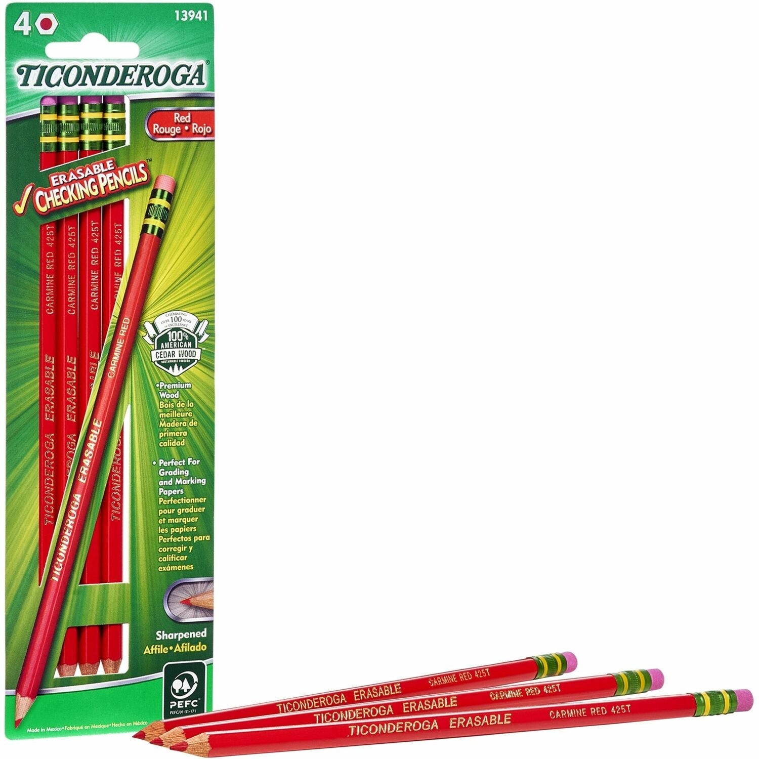 dixon-ticonderoga-erasable-cheking-pencils-carmine-red-lead-carmine-red-barrel-4-box-num-dixx13941_1