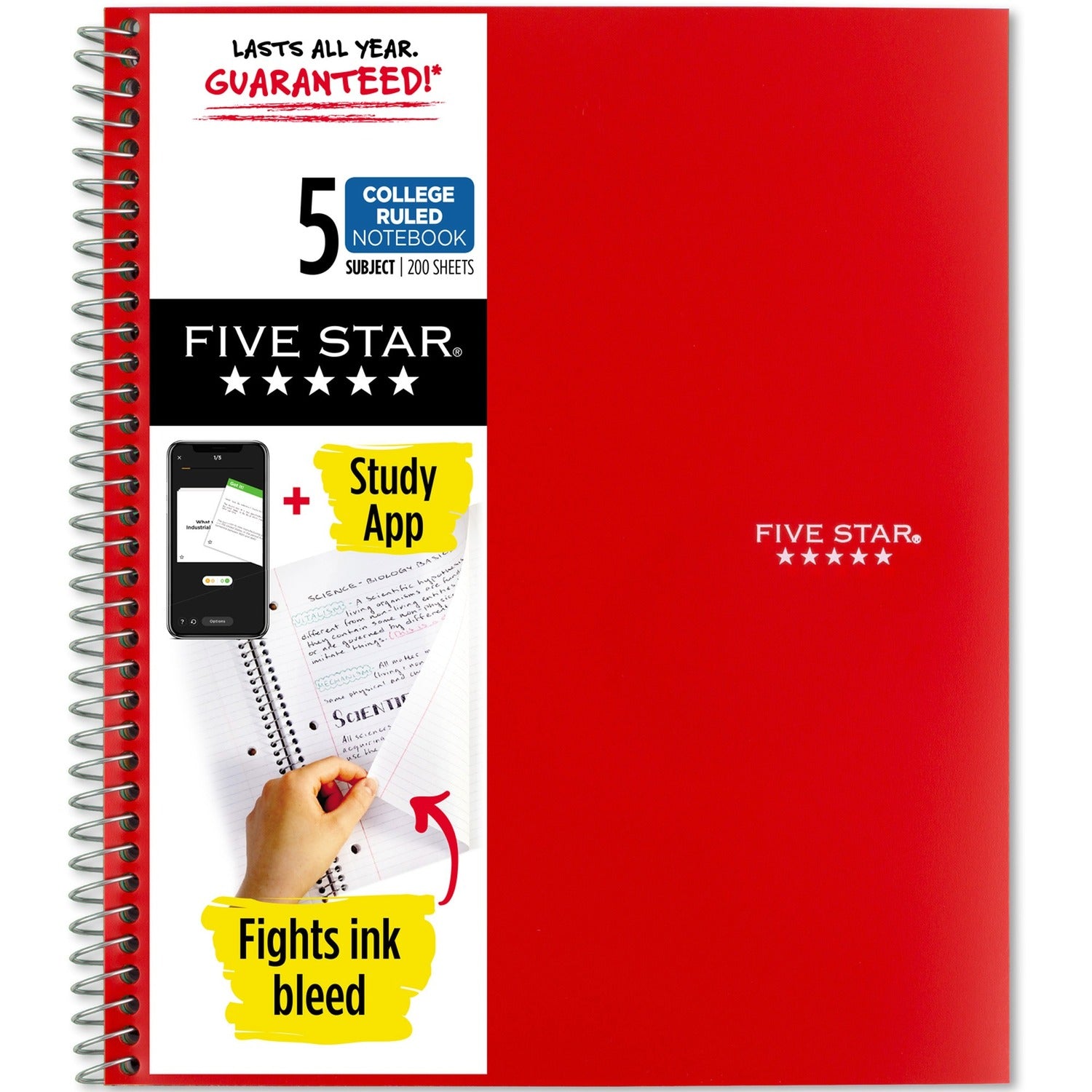 five-star-wirebound-notebook-5-subject-s-200-pages-wire-bound-college-ruled-8-1-2-x-11-red-cover-num-mea820004ck1_1