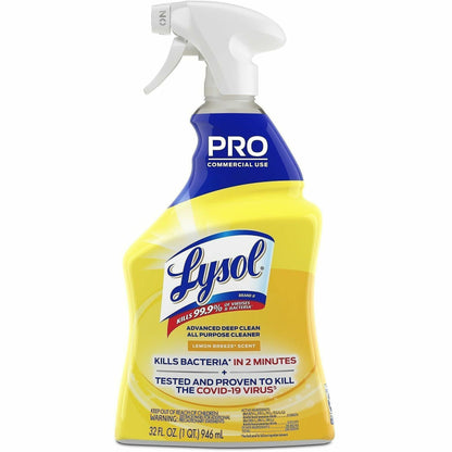 Lysol Advanced Deep Cleaner, 32 fl oz, Lemon Breeze Scent, Disinfectant, 12/Carton (RAC00351CT)
