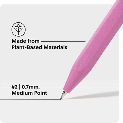U Brands U-Eco Speckled Hex Mechanical Pencils, 0.7 mm Green, Pink, Blue, Gray Lead, Green, Pink, Blue Barrel, HB/#2 (UBR6591U0124)