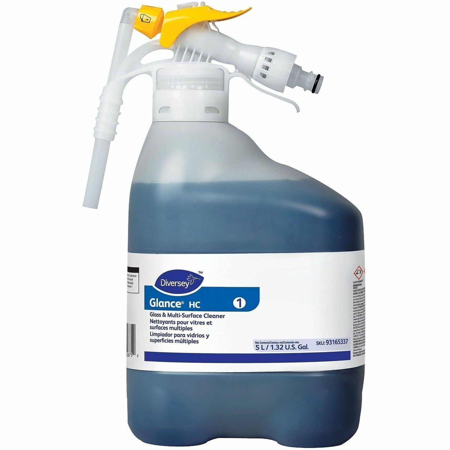 Diversey HC Glass & Multi-Surface Cleaner,, 166.4 fl oz, Ammonia Scent (DVO93165337)