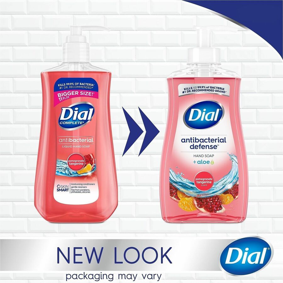 Dial Antibacterial Hand Soap, Pomegranate & Tangerine Scent, 11 fl oz (DIA20943EA)