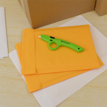 Westcott Non-Replaceable Finger Loop Safety Cutter, Green (ACM17530EA)