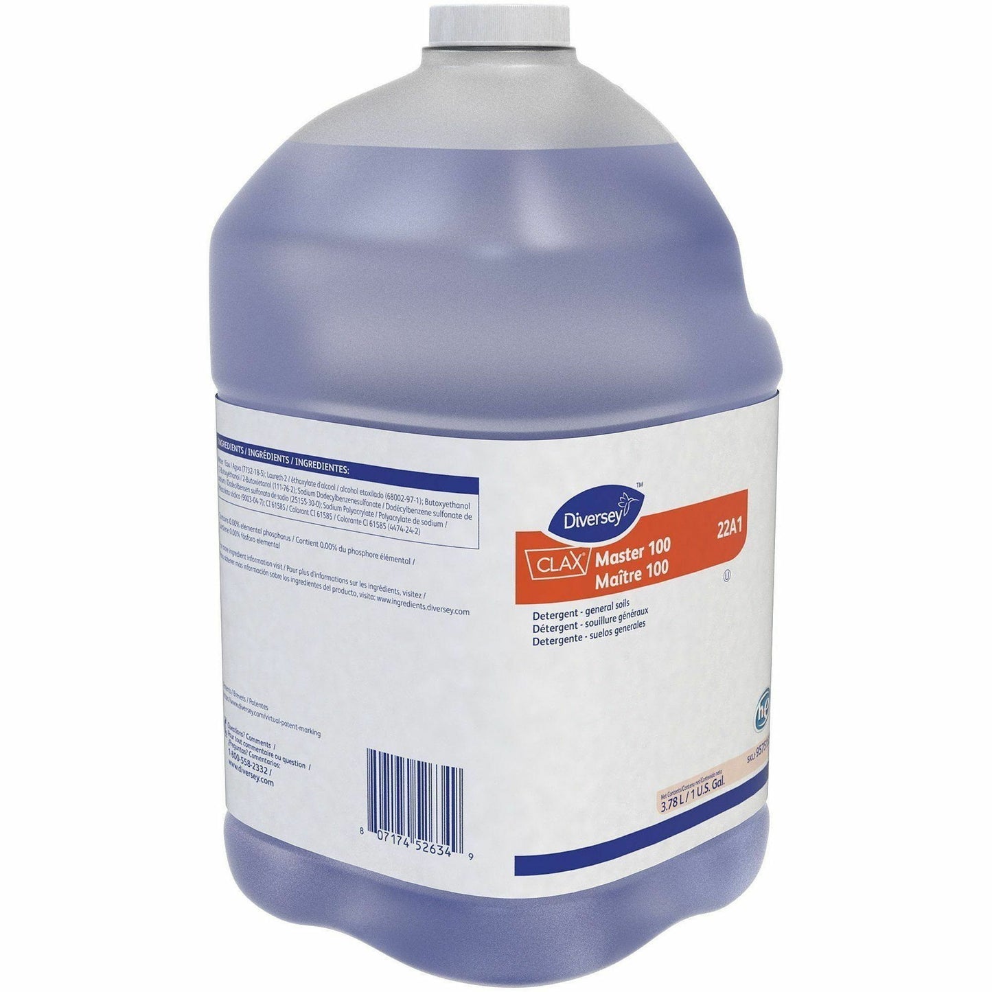 Diversey Clax Master 100 22A1, 125.1 fl oz (3.9 quart) (DVO95751559EA)