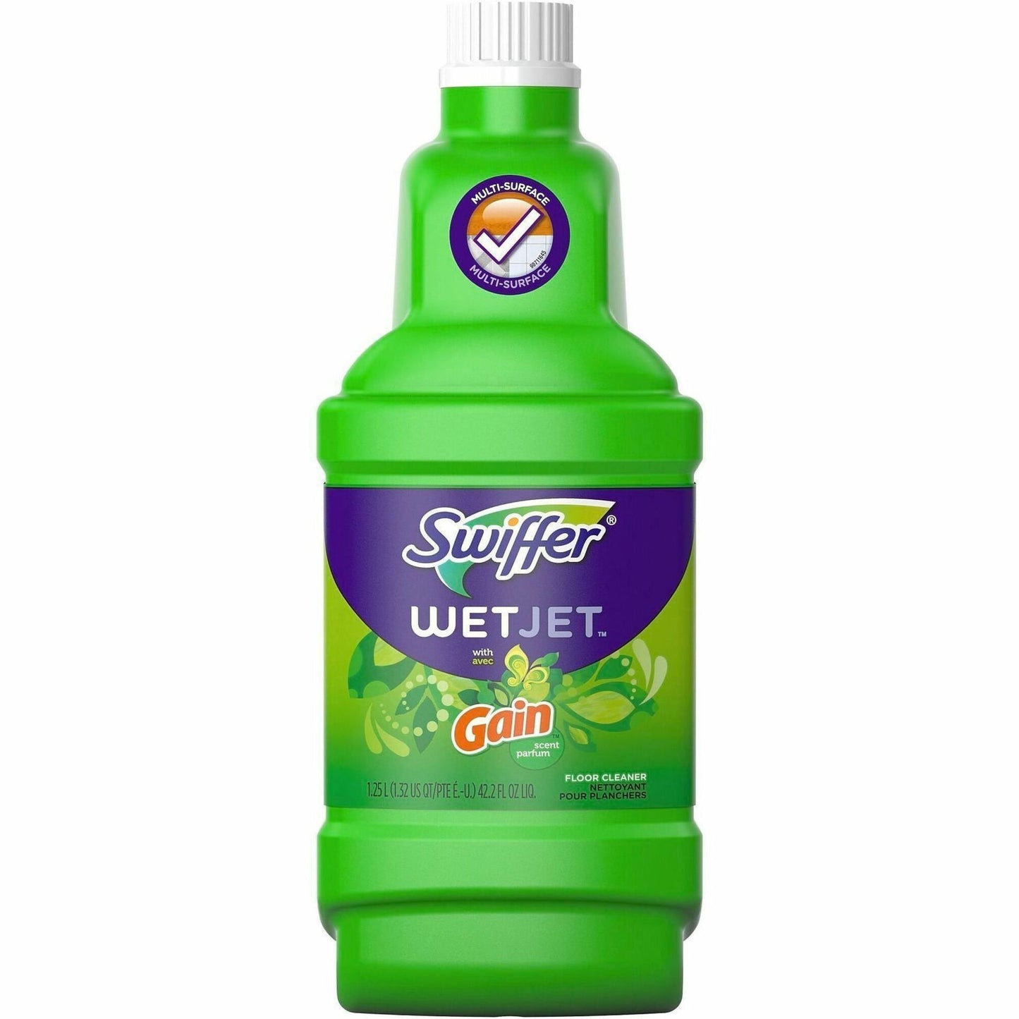Swiffer WetJet MS Floor Cleaner, 40.6 fl oz (1.3 quart), Gain Scent (PGC77809BT)