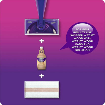 Swiffer WetJet MS Floor Cleaner, 40.6 fl oz (1.3 quart), Gain Scent (PGC77809BT)