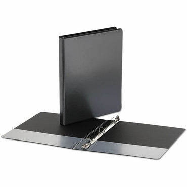Universal Economy Round Ring View Binder, 3 Rings, 0.5" Capacity, 11 x 8.5, Black (UNV20951)