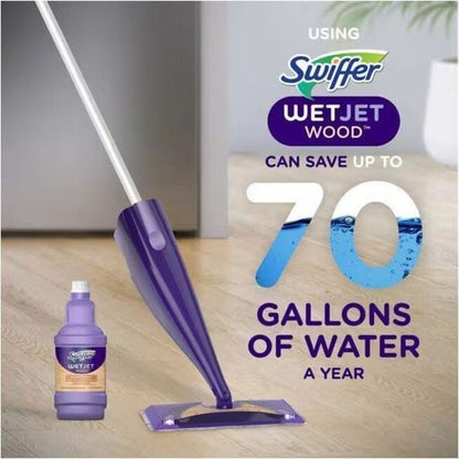 Swiffer WetJet Wood Floor Cleaner Solution Refill, 40.6 fl oz (1.3 quart) (PGC77133BT)