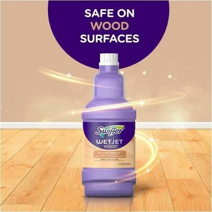 Swiffer WetJet Wood Floor Cleaner Solution Refill, 40.6 fl oz (1.3 quart) (PGC77133BT)
