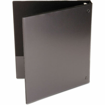 Universal Economy Round Ring View Binder, 3 Rings, 1" Capacity, 11 x 8.5, Black (UNV20961)