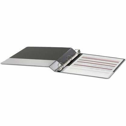 Universal Economy Round Ring View Binder, 3 Rings, 1" Capacity, 11 x 8.5, Black (UNV20961)