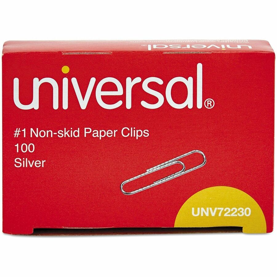 Universal Paper Clip, No. 1, 1.3", 100 Clips/Box, 1000/Pack (UNV72230)