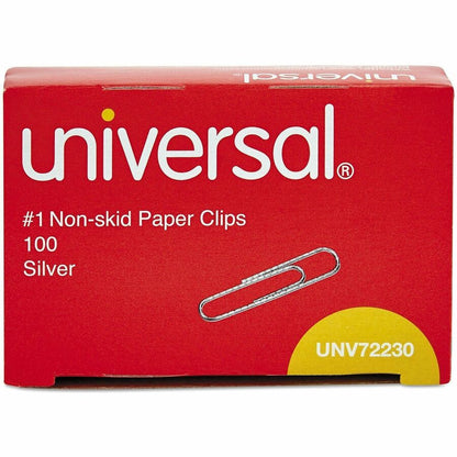 Universal Paper Clip, No. 1, 1.3", 100 Clips/Box, 1000/Pack (UNV72230)