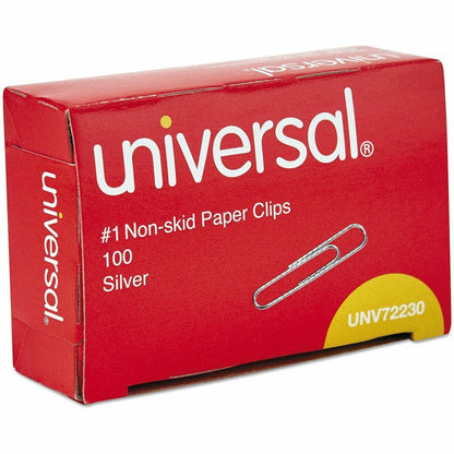Universal Paper Clip, No. 1, 1.3", 100 Clips/Box, 1000/Pack (UNV72230)