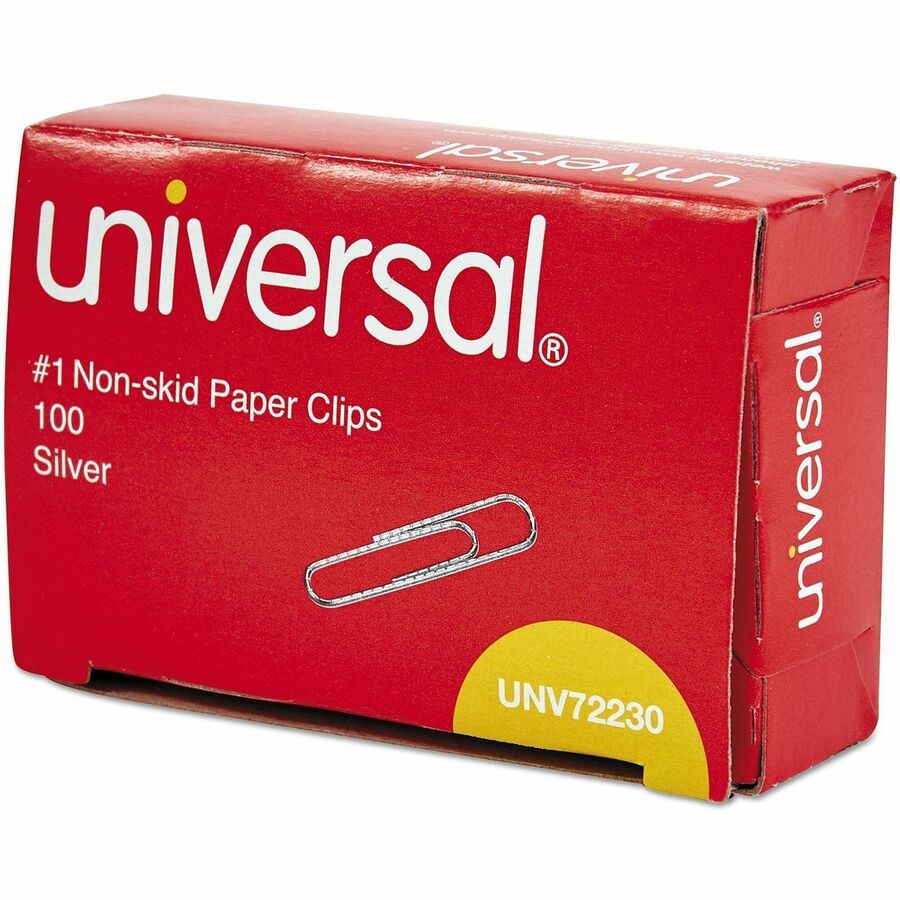 Universal Paper Clip, No. 1, 1.3", 100 Clips/Box, 1000/Pack (UNV72230)