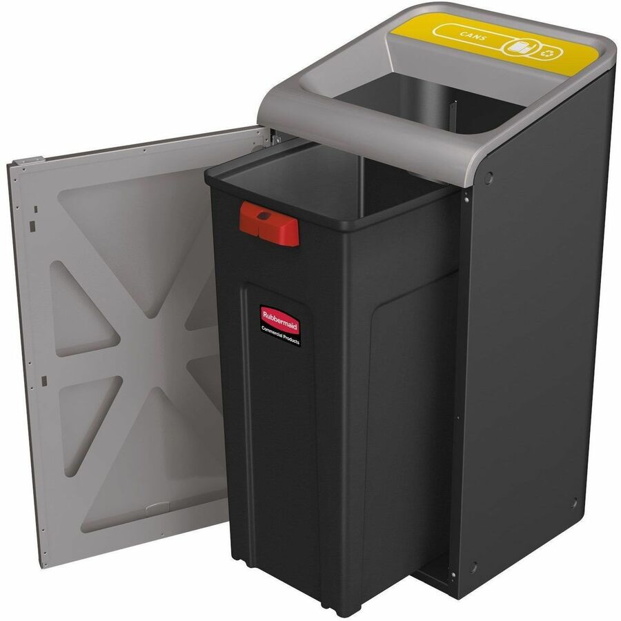 Rubbermaid Commercial Configure 1 Stream Gray Container, Open Top, 45 gal Capacity (RCP1961508)