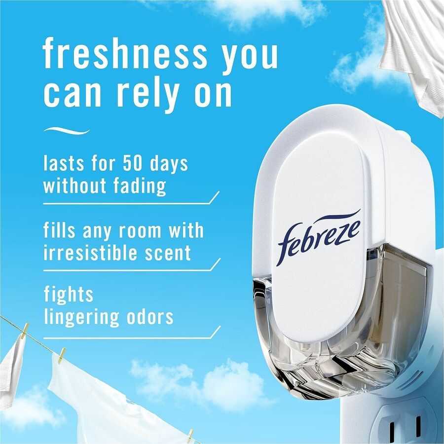 Febreze Plug Linen/Sky Oil Refill, Oil, 0.8 fl oz, Linen & Sky (PGC68235EA)