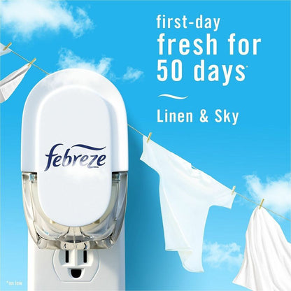 Febreze Plug Linen/Sky Oil Refill, Oil, 0.8 fl oz, Linen & Sky (PGC68235EA)