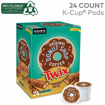 The Original Donut Shop The Original Donut Shop K-Cup, Pod Twix Coffee K-Cups, Light, 24 K-Cup, Kosher, 24/Box (GMT9694)